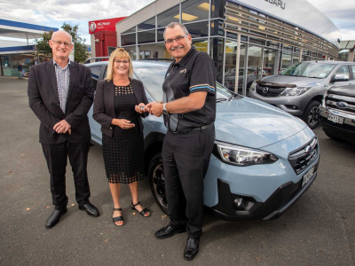 Kathy gets a brand new SUBARU XV Sport.