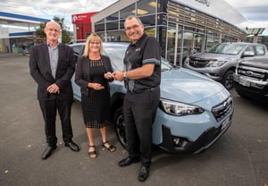 Kathy gets a brand new SUBARU XV Sport.